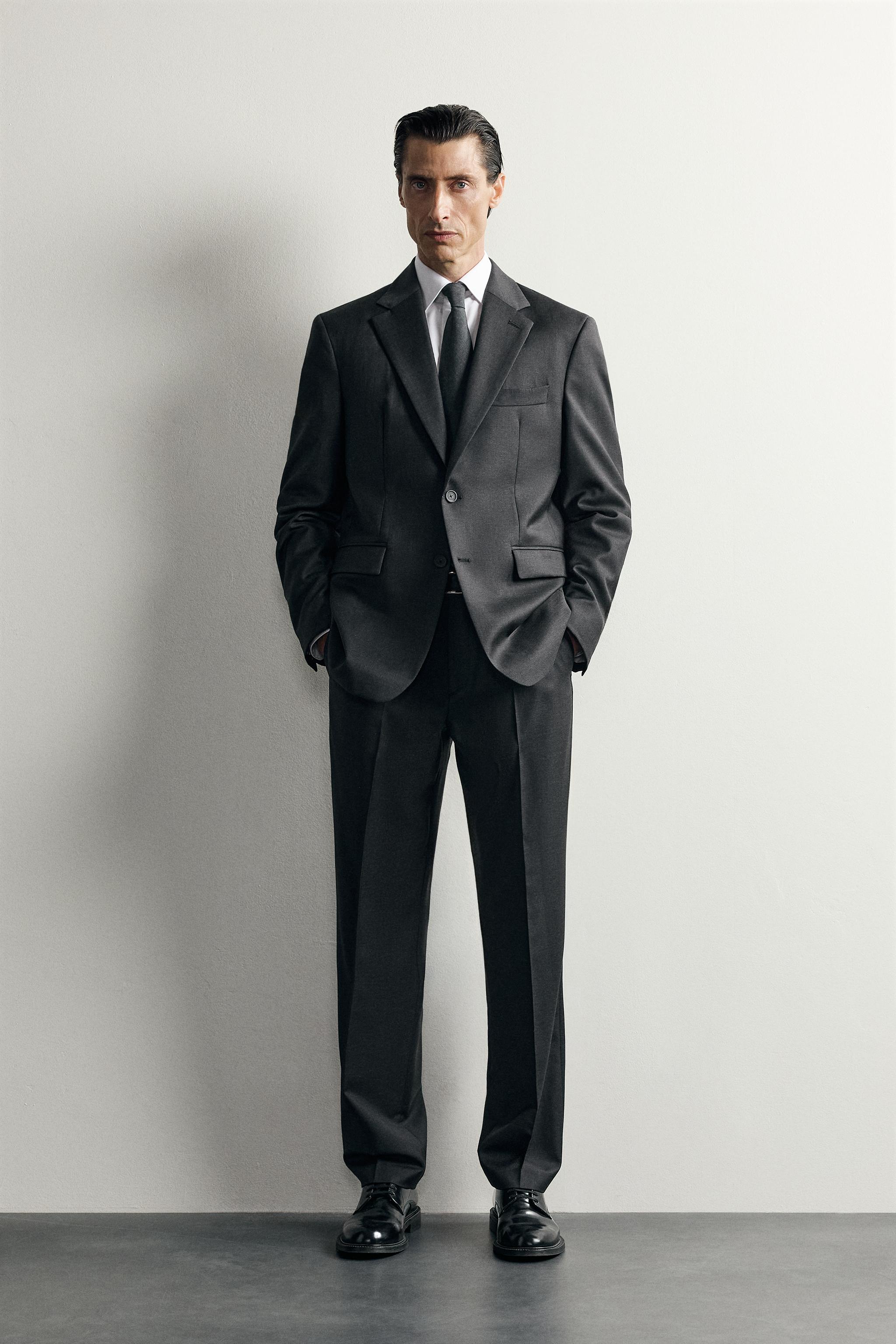 100% WOOL SUIT BLAZER